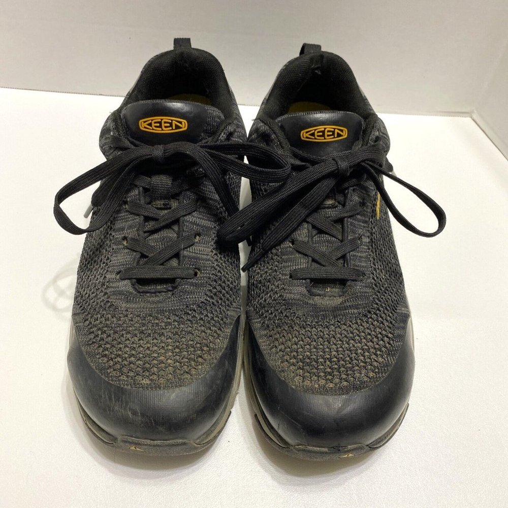 KEEN Utility Steel Toe Black Work Sneaker Shoes ASTM F2413-18 Mens 7.5D